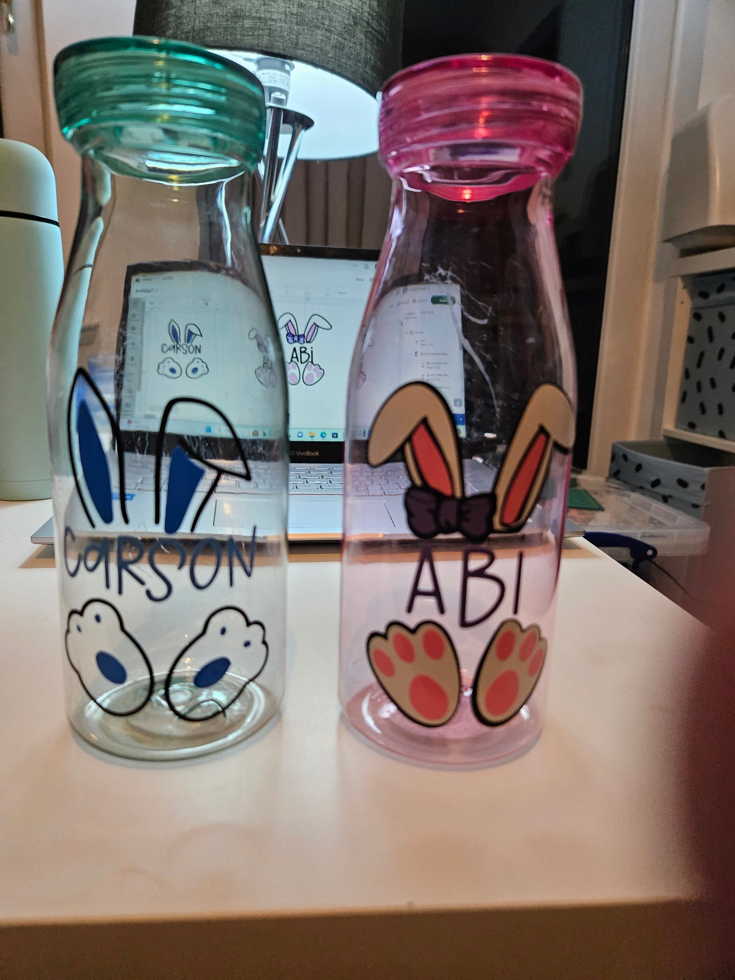 Easter bunny bottles