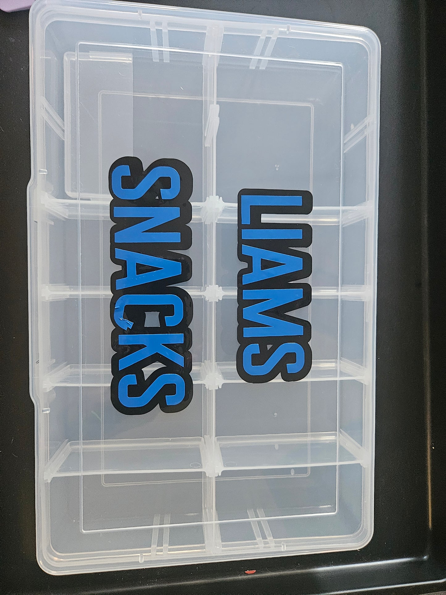 personalised snack box/ travel snack box